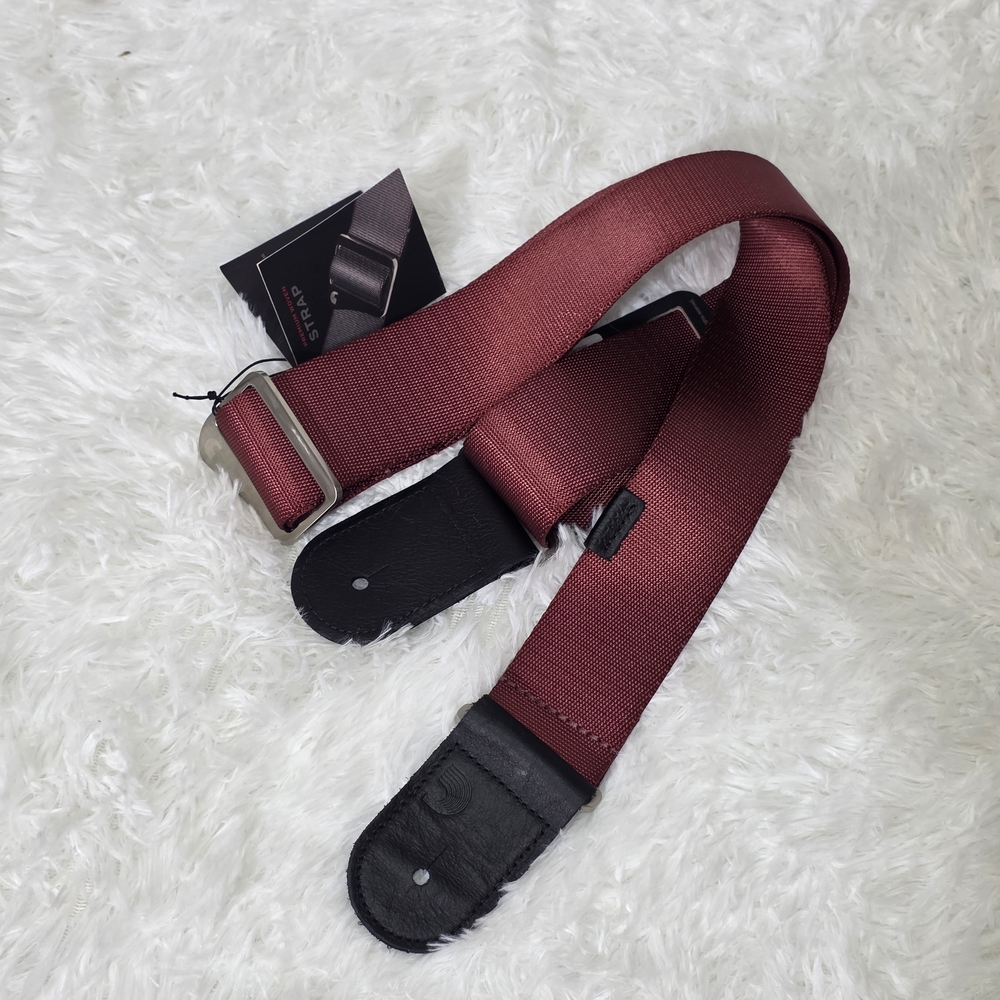 D'Addario 2" Premium Red Woven Guitar Strap 50PRW01